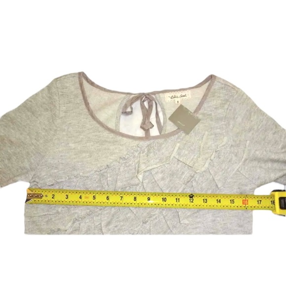 $128 Anthropologie Chemise Small 2 4 Grey French Terry Dress Cotton Nightie NWT - Picture 10 of 13